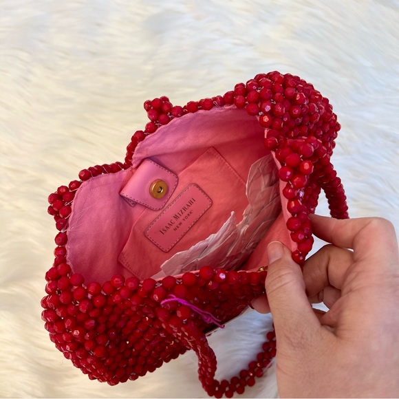NWT Isaac Mizrahi New York Beaded Heart Bag - Picture 5 of 5